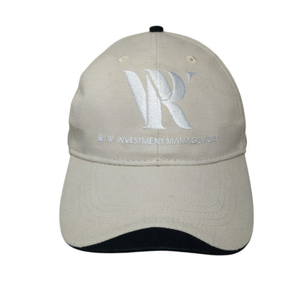 R|W Investment Management Strapback Hat Tan One Size Adjustable Hit Wear Cotton