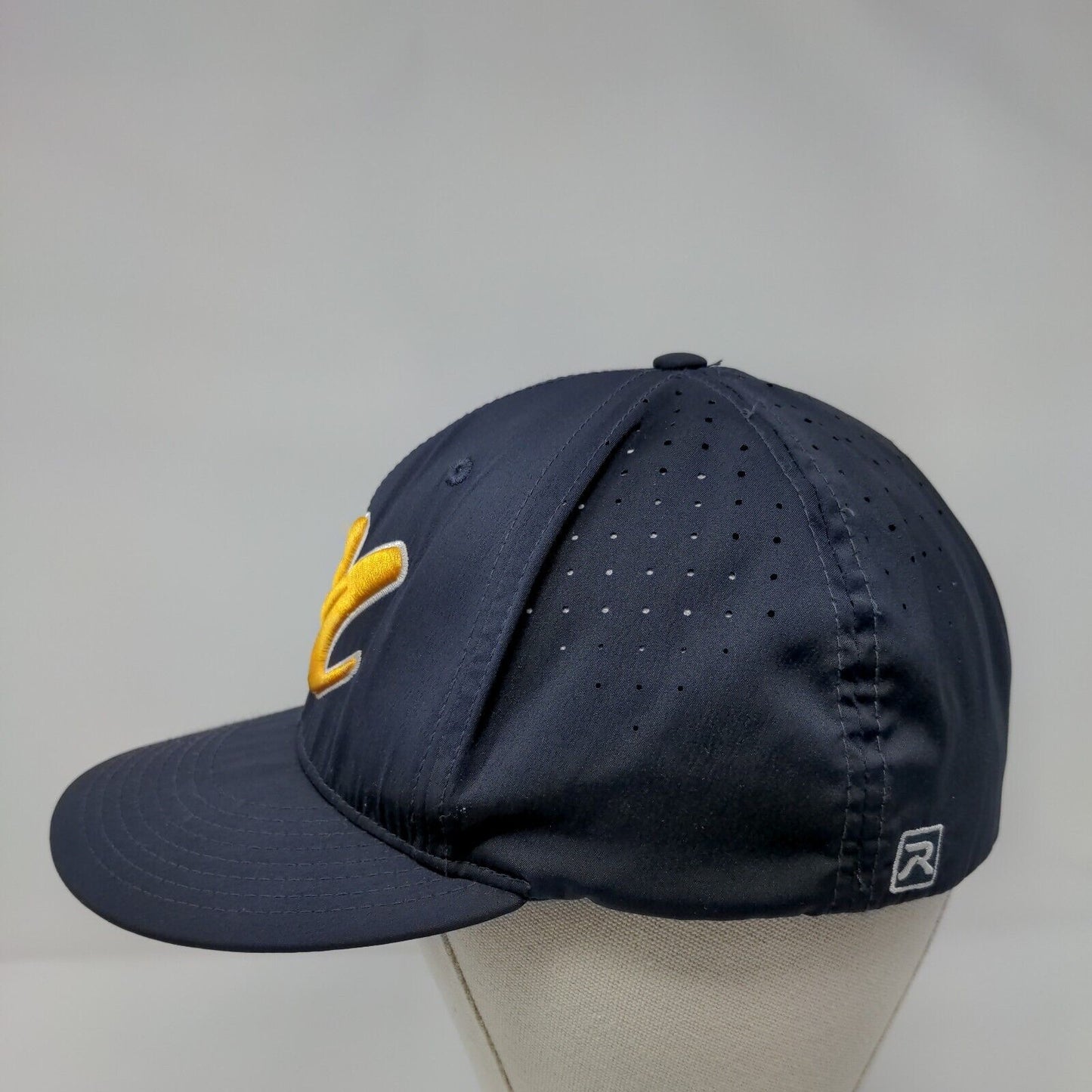 Letter M Fitted Hat Blue L/XL OTS Lite Embroidered Breathable 6 Panel Richardson