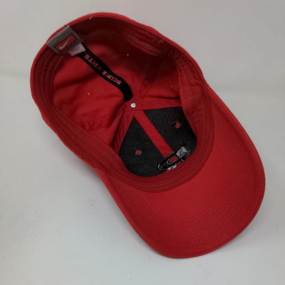 Nike Team Men's Fitted Hat Red Size OSFM Embroidered R Swoosh Logo