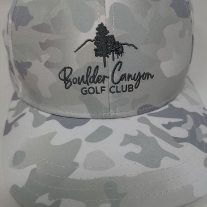 Boulder Canyon Golf Club Strapback Hat Camo One Size Embroidered Pukka