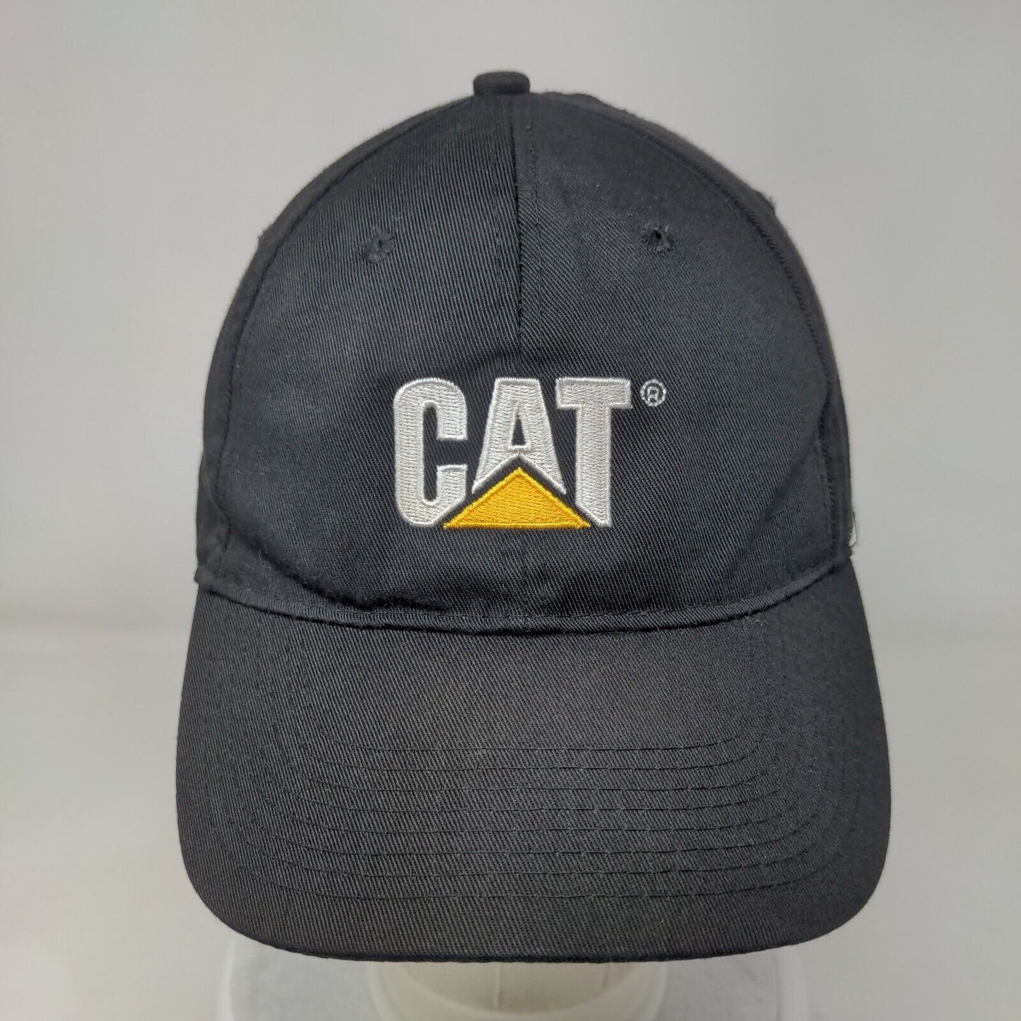 CAT Slideback Hat Black One Size Adjustable Embroidered Vent Holes