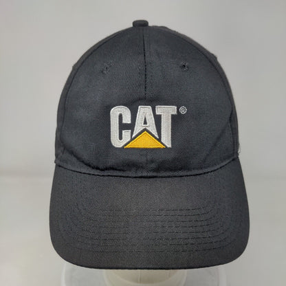 CAT Slideback Hat Black One Size Adjustable Embroidered Vent Holes