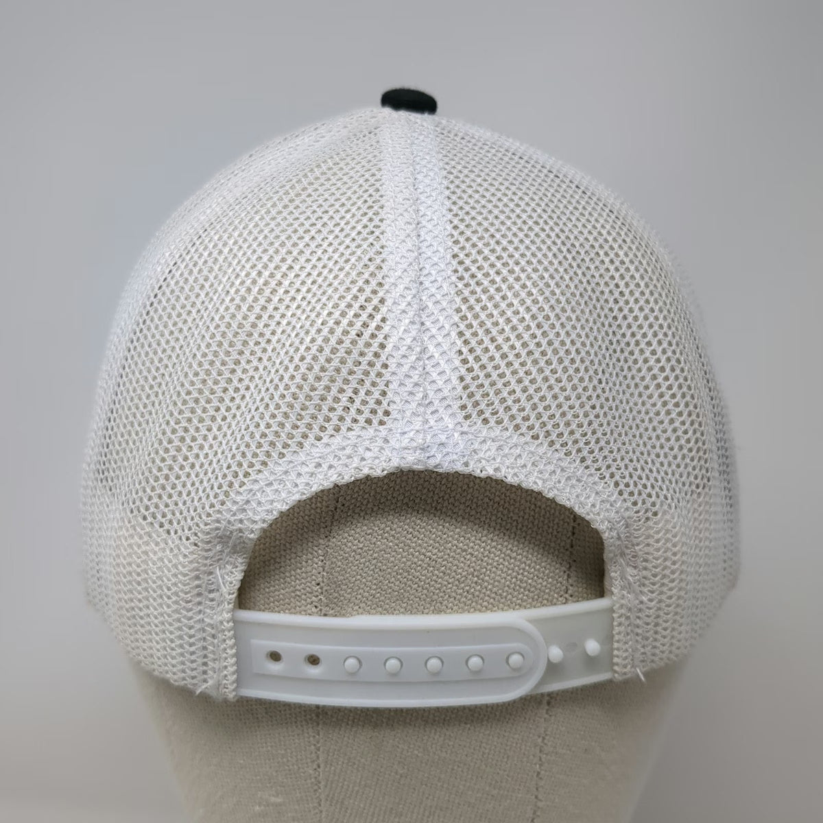 Ivory Headwear Builders FirstSource Trucker Hat Black OSFM Mesh Logo Snapback