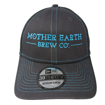 Mother Earth Brew Co. Fitted Trucker Hat Gray M/L Mesh Back 39Thirty New Era