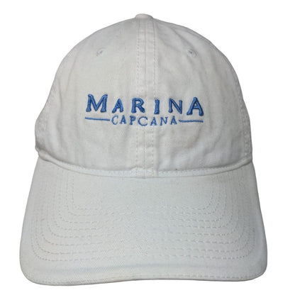 Marina Cap Cana Republica Dominicana Strapback Hat White OSFM Embroidered