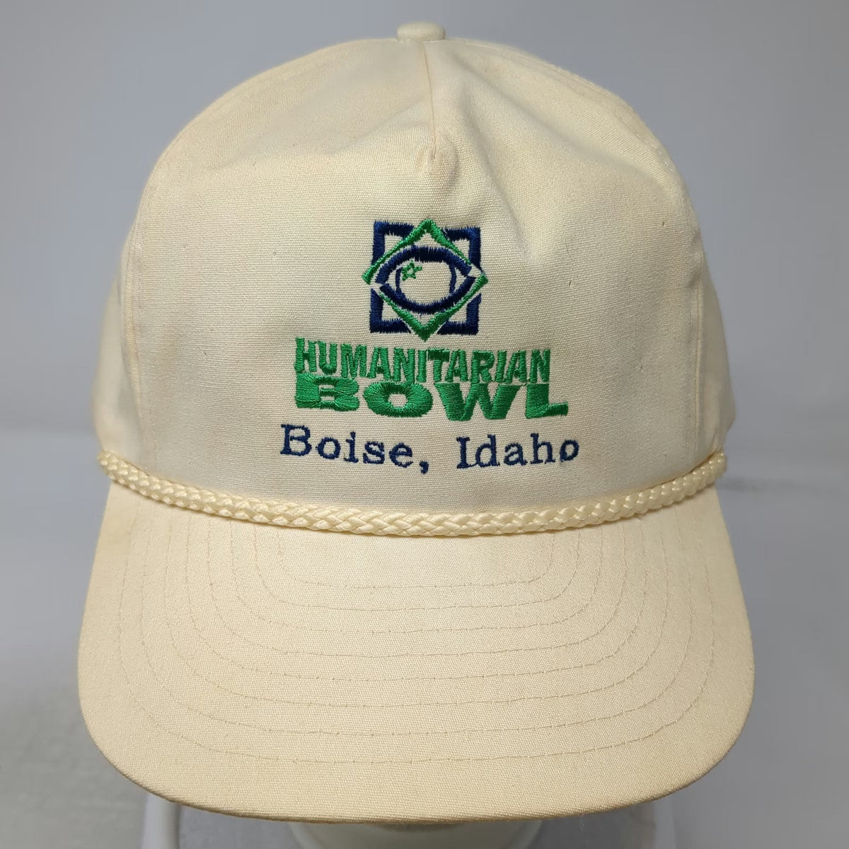 Nissin 5 Panel Beige One Size Hat Humanitarian Bowl Boise Idaho Rope Brim