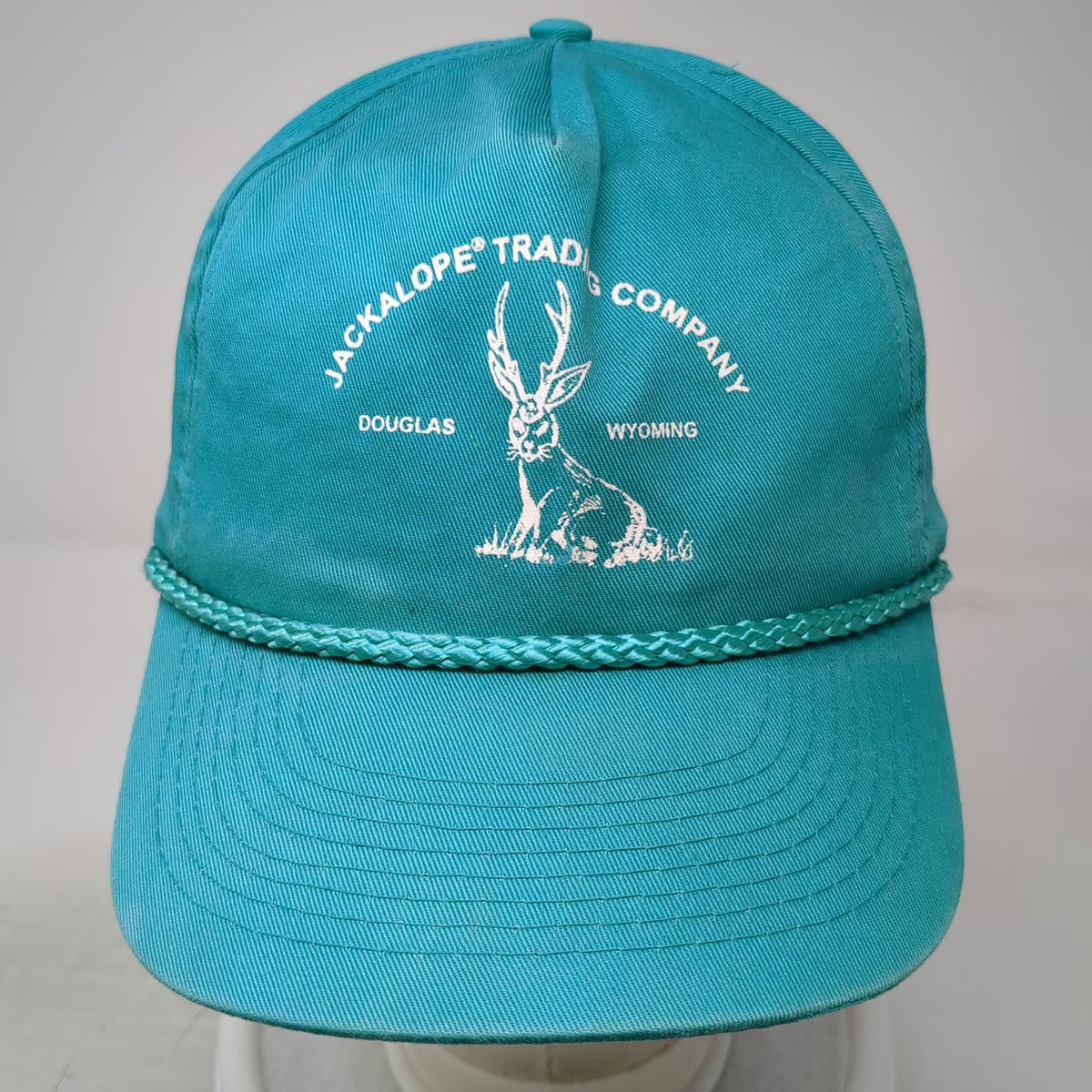 5 Panel Blue Hat One Size Jackalope Trading Company Douglas Wyoming Snapback