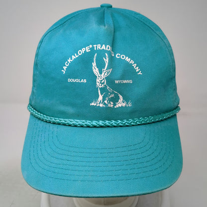 5 Panel Blue Hat One Size Jackalope Trading Company Douglas Wyoming Snapback