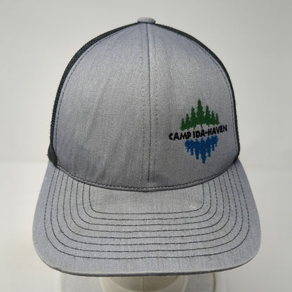 Camp Ida-Haven Snapback Trucker Hat Gray One Size Pacific Headwear