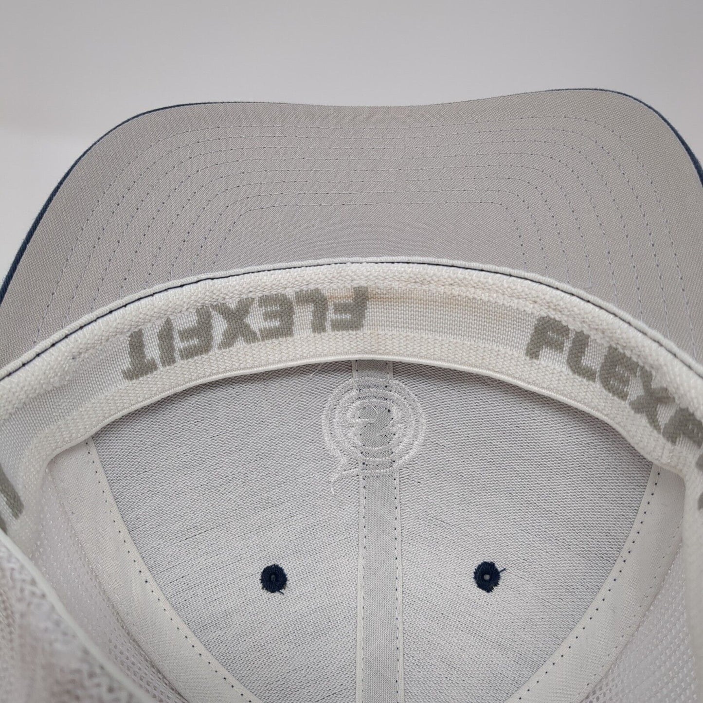 Spikeball Fitted Mesh Back Trucker Hat Blue One Size Stretch Yupoong