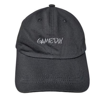 Game Day Slideback Hat Black One Size Embroidered Adjustable 6 Panel