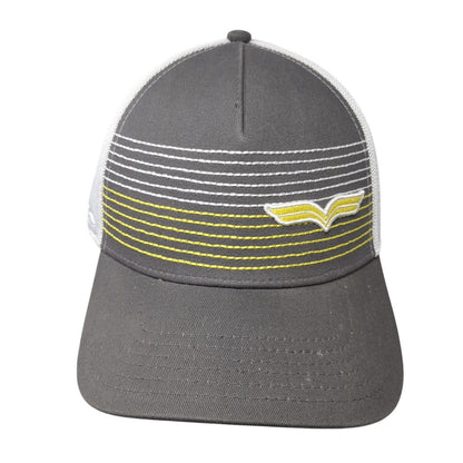 SpurWing The Club Fitted Mesh Back Trucker Hat Gray S/M A-Flex Pukka