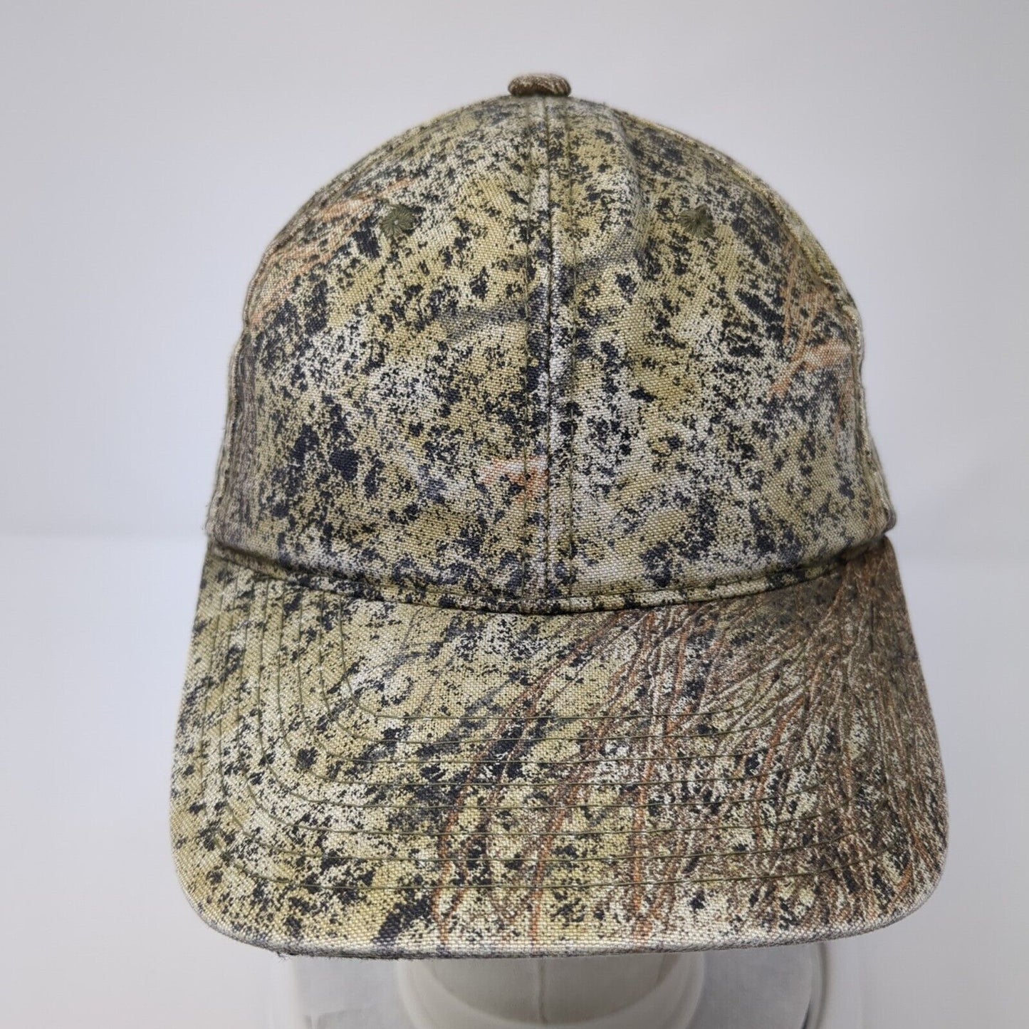 Unbranded Strapback Hat Camouflage One Size Adjustable Vented Holes 6 Panel