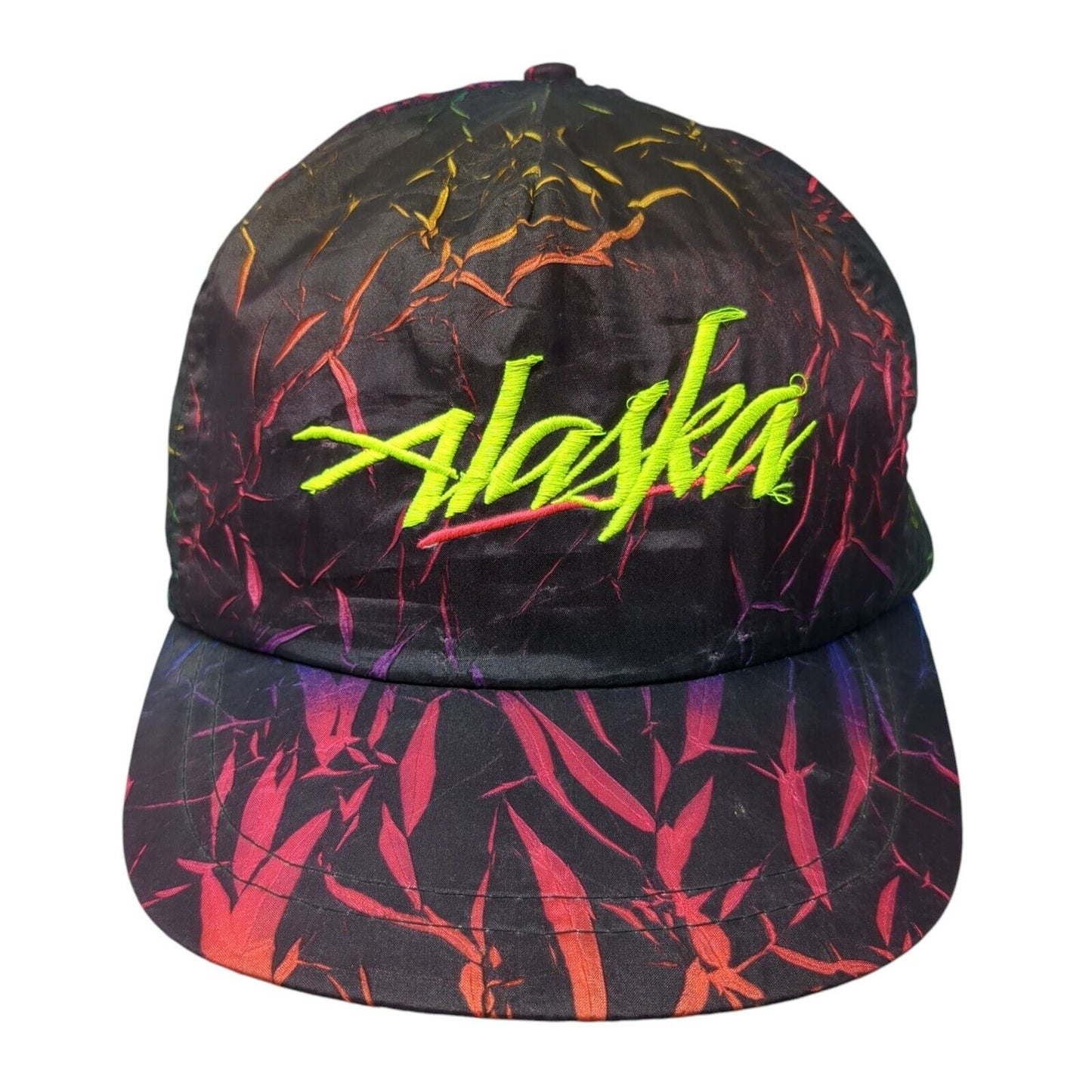 Alaska Snapback Hat Multi One Size Adjustable Embroidered Colorblock