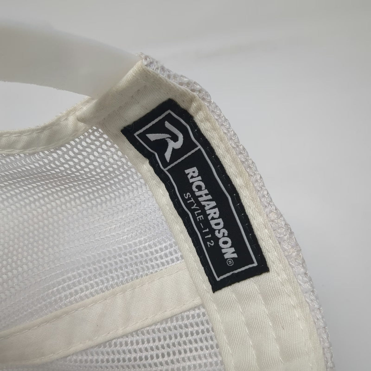 Richardson Trucker Hat Blue One Size Komatsu Embroidered Logo Mesh Back Snapback