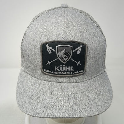 KÜHL Trucker Hat Gray One Size Mesh Back Rebels Renegades Outlaws Mountain Patch