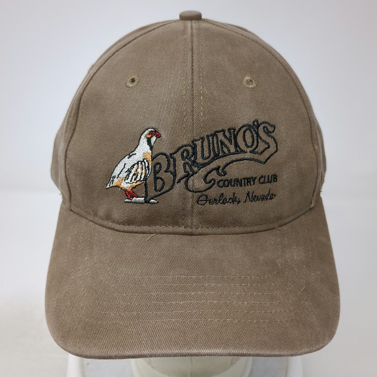 Richardson Baseball Cap Brown OS Bruno's Country Club Gerlach Nevada Strapback