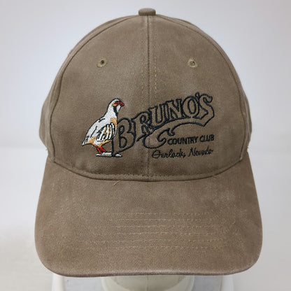 Richardson Baseball Cap Brown OS Bruno's Country Club Gerlach Nevada Strapback