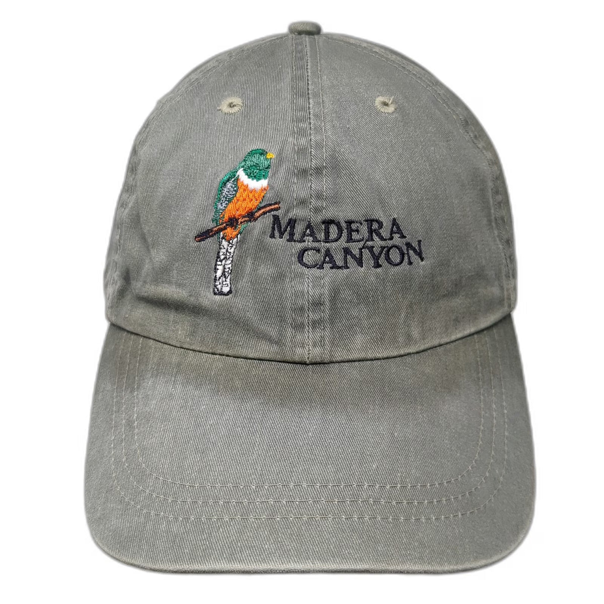 Fahrenheit Baseball Cap Green One Size Madera Canyon Bird Embroidered Strap Hat