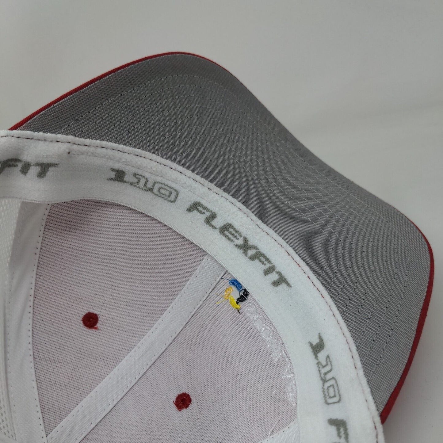 Scoular Snapback Mesh Back Trucker Hat Red One Size Colorblock Flexfit