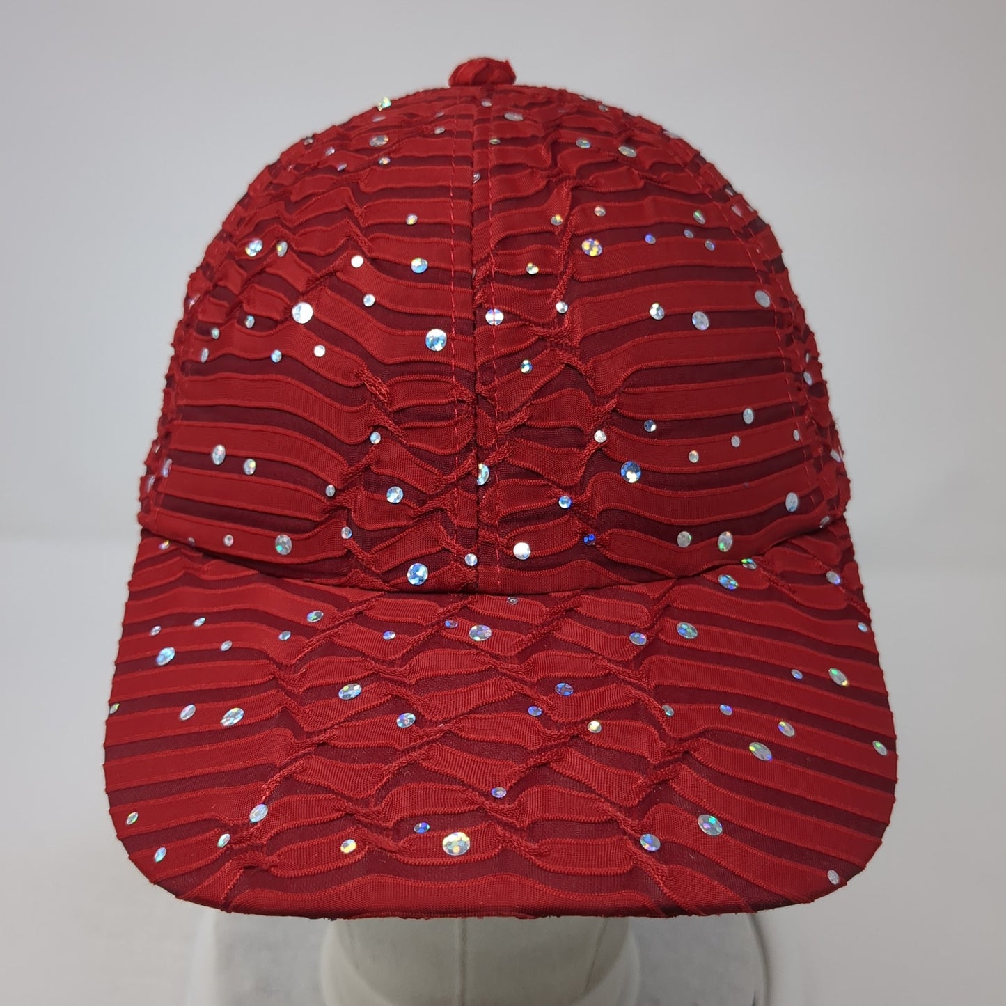 Unbranded Strapback Hat Red One Size Adjustable Sequin Sparkly Outdoor