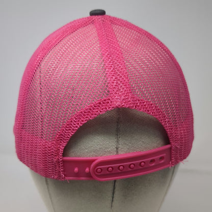 HitWear Realtor Trucker Hat Black Pink One Size Mesh Snapback Contrast Stitch