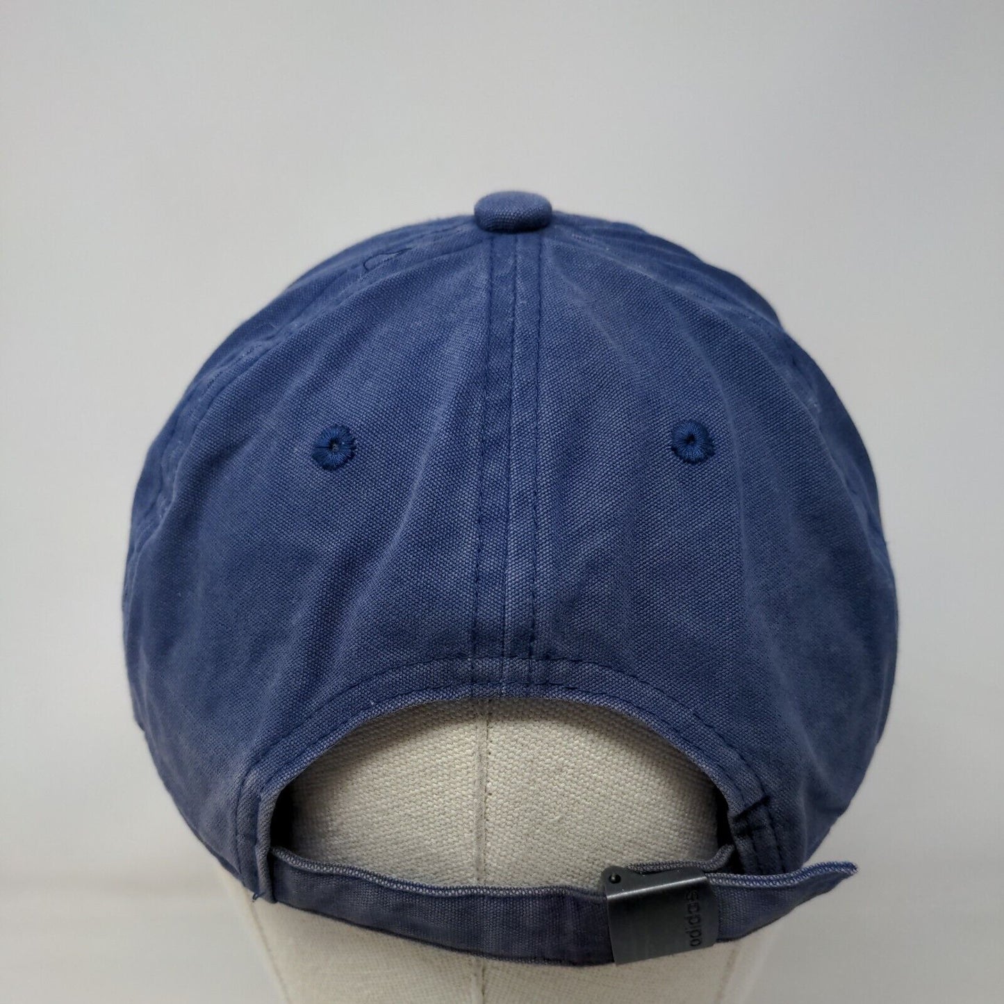Adidas Three Stripe Life Slideback Hat Blue One Size Climalite 6 Panel