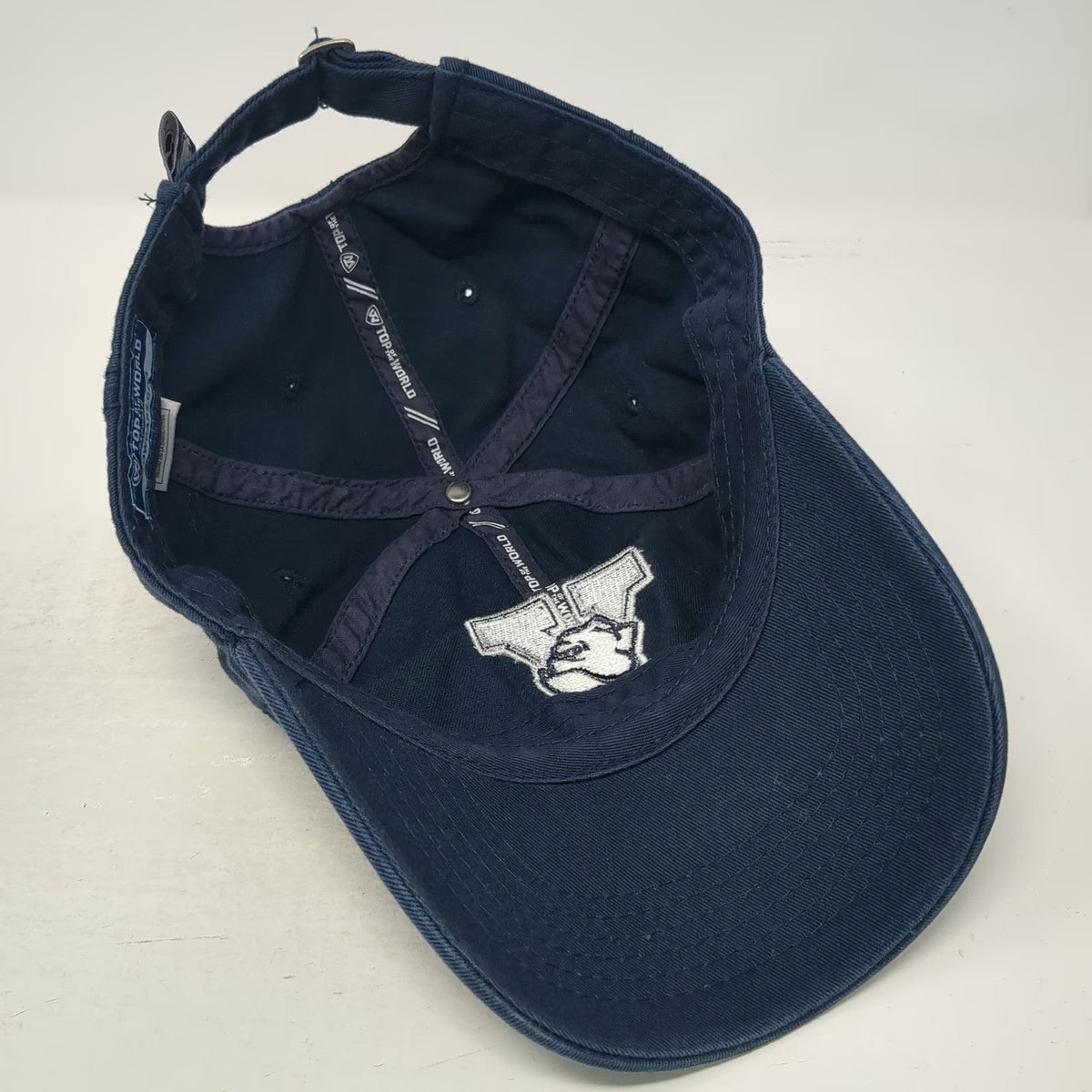 Yale Bulldogs NCAA Top of the World Cap Blue One Size Embroidered Slideback Hat