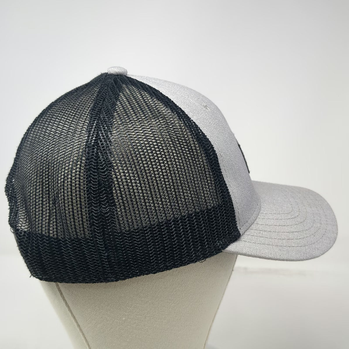 OTTO Trucker Hat Gray Black One Size Mesh Back Snapback IMC Idaho Construction
