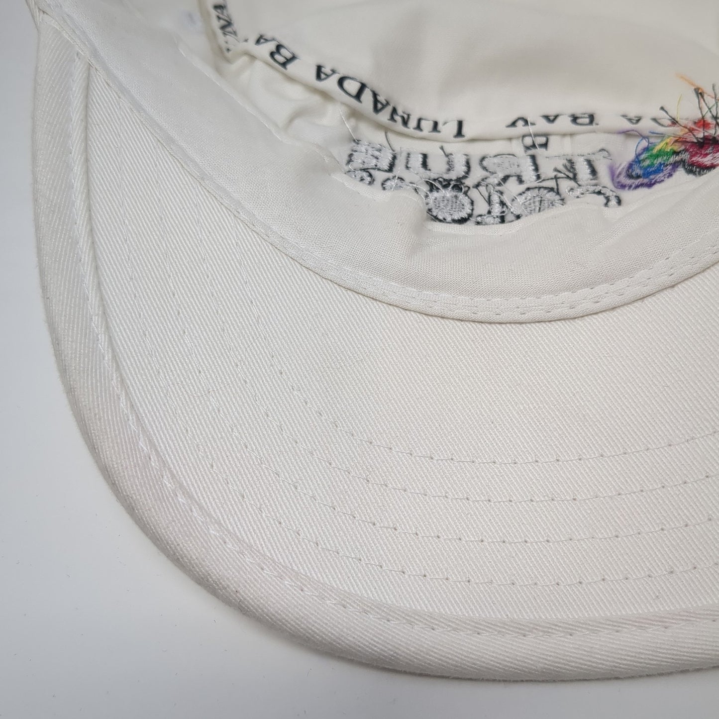 True Colors Cadet Army Cap White One Size Adjustable Embroidered Lunada Bay