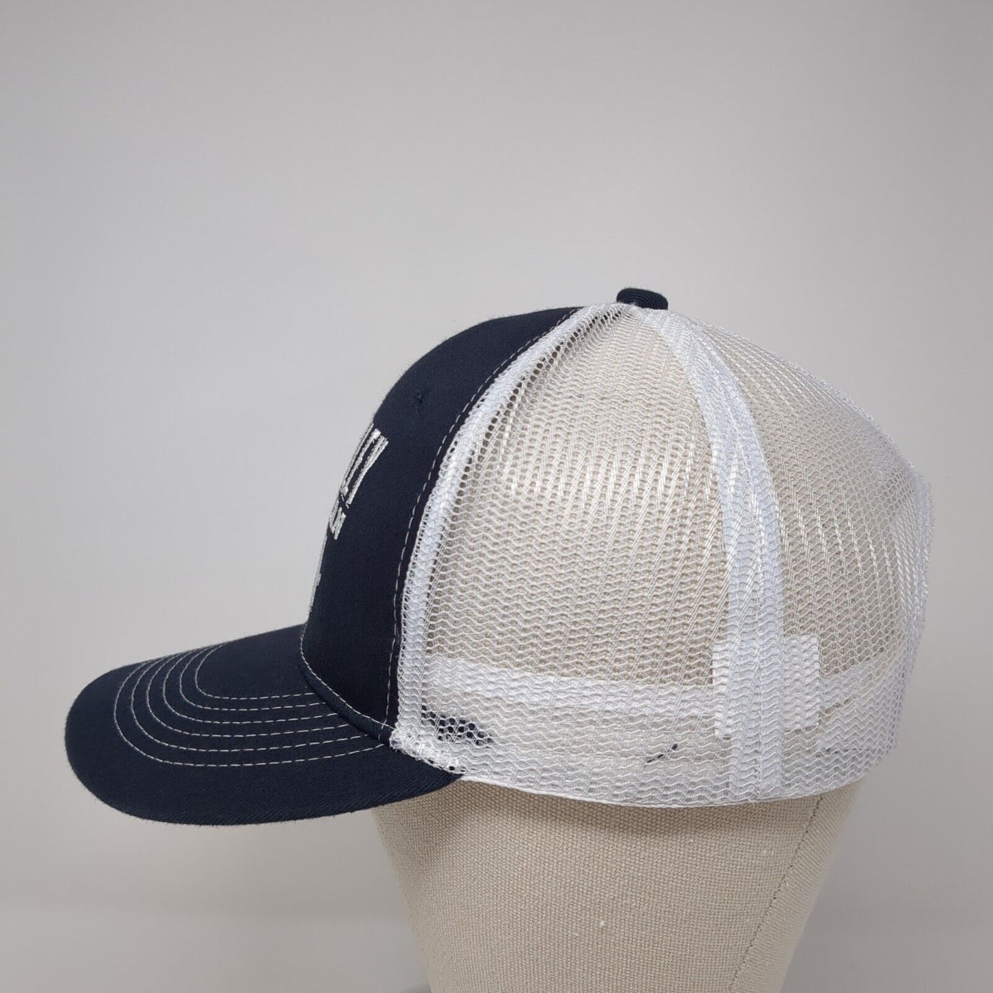 Wheatley American Vodka Snapback Trucker Hat Blue One Size Mesh Back