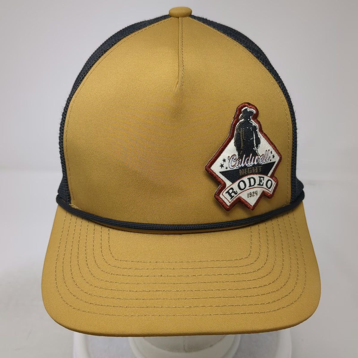 Pacific Headwear Trucker Hat Brown One Size Caldwell Night Rodeo Mesh Snapback