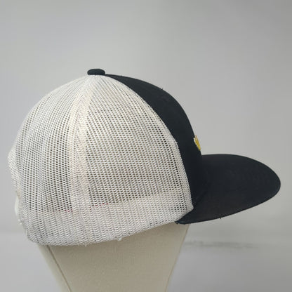 Kimes Ranch Trucker Hat Black White One Size Mesh Snapback Longhorn Steer Logo