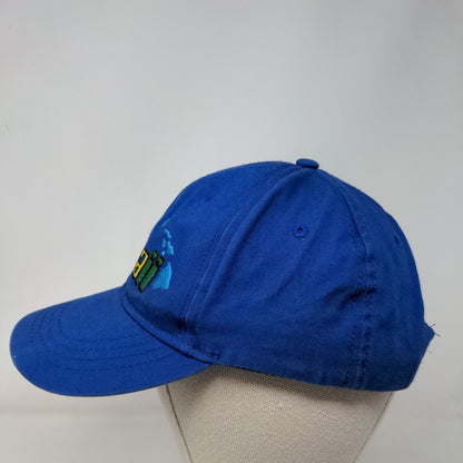 Hawaii Snapback Hat Blue One Size Adjustable Embroidered Vented Holes 6 Panel