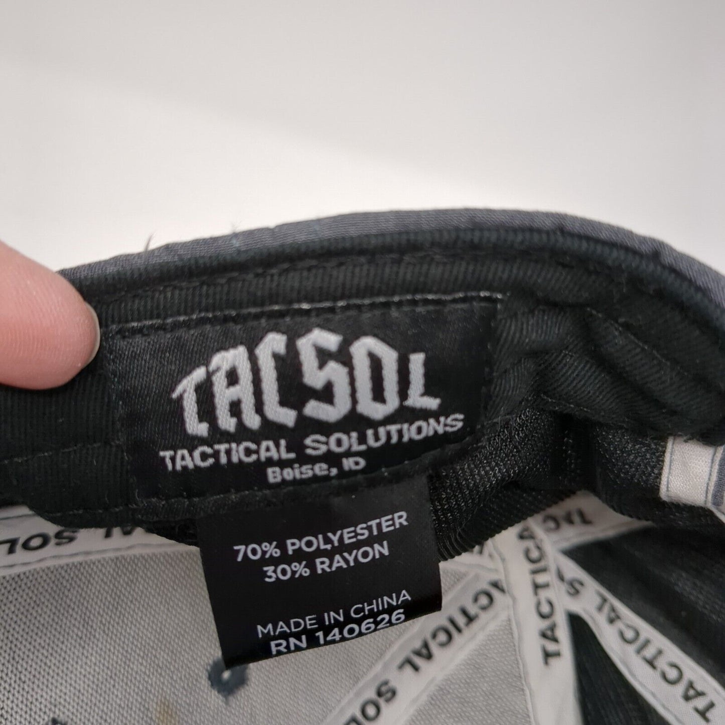 Tacsol Boise Idaho Snapback Hat Gray One Size Adjustable Embroidered 6 Panel
