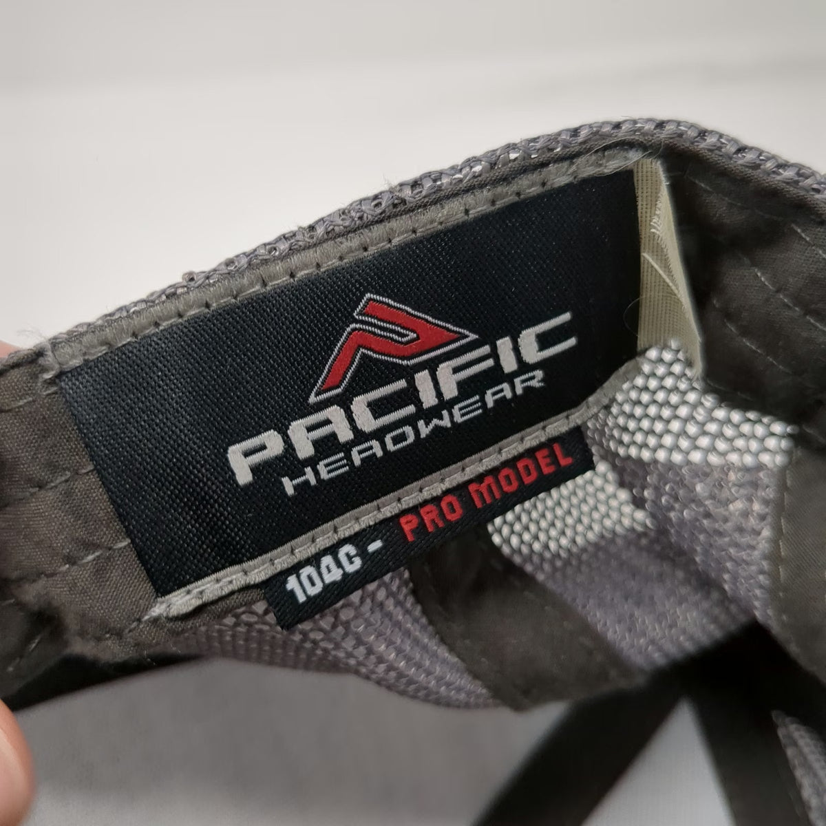 Pacific Headwear Trucker Hat Black Gray One Size Snapback Mesh Concrete Cutting