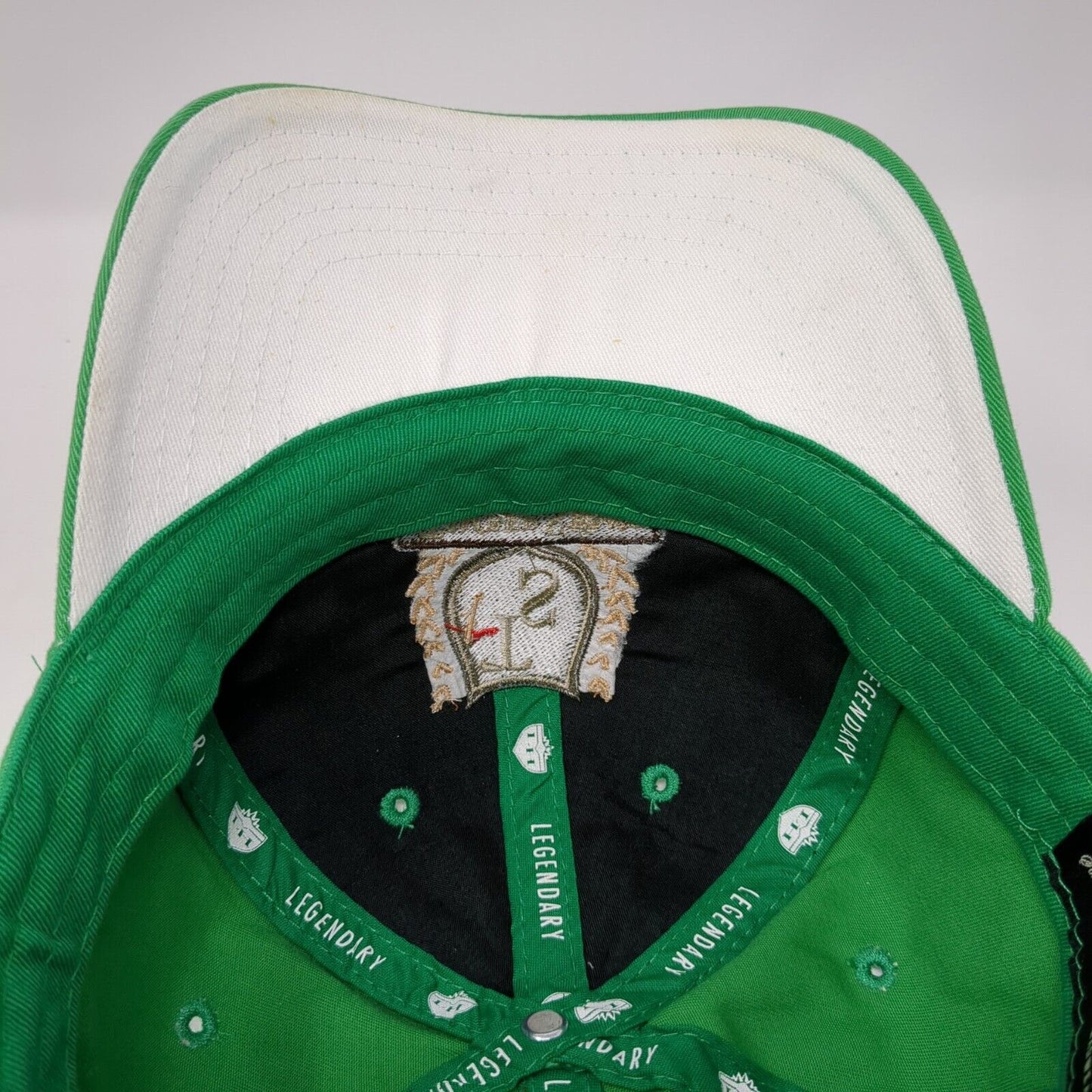 TimberStone Golf Course Strapback Hat Green One Size Solid Legendary