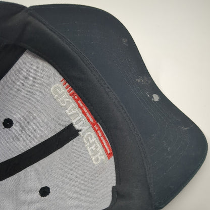 Grainger Strapback Hat Black One Size Adjustable Embroidered Halo