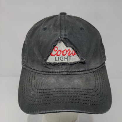Coors Light Snapback Hat Black OSFM Adjustable 6 Panel Outdoor Cap