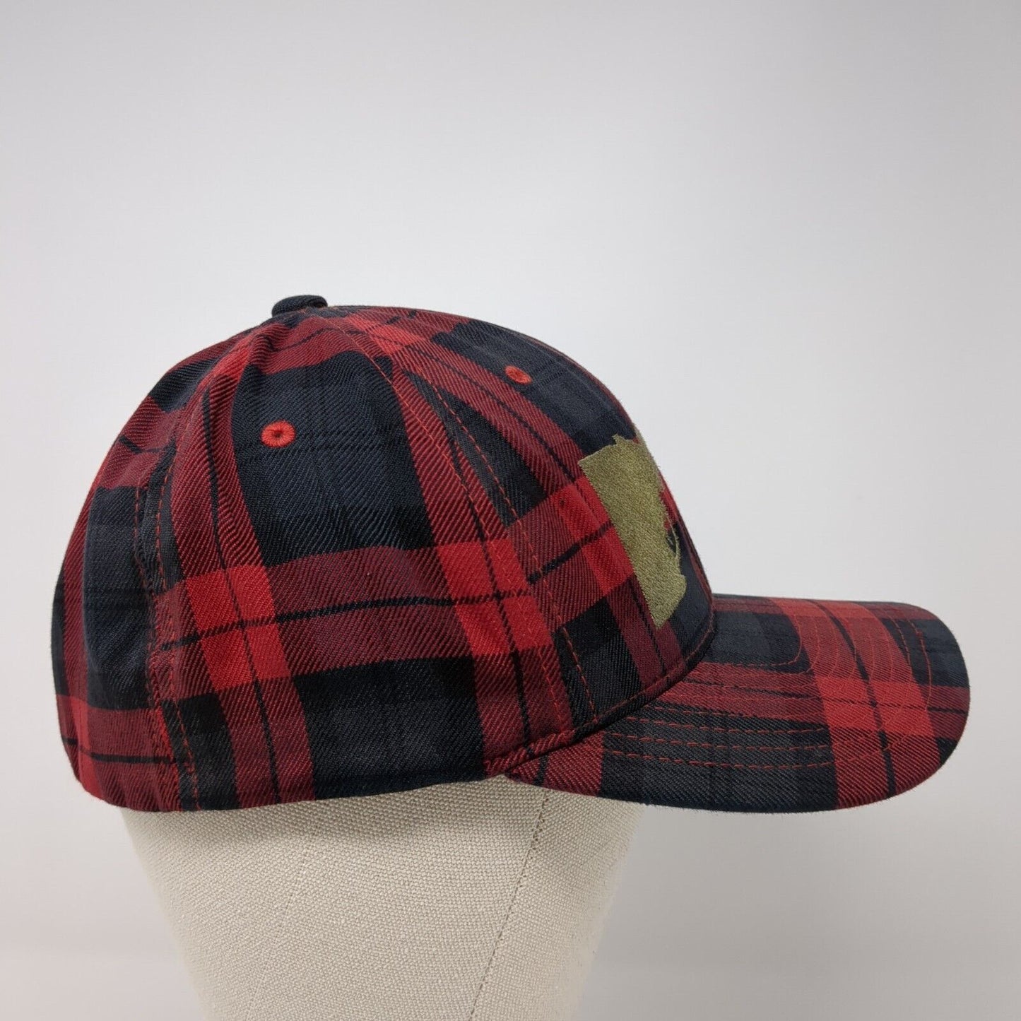 Idaho Tree Gun Fitted Hat Multi S-M Plaid Embroidered Flexfit Yupoong