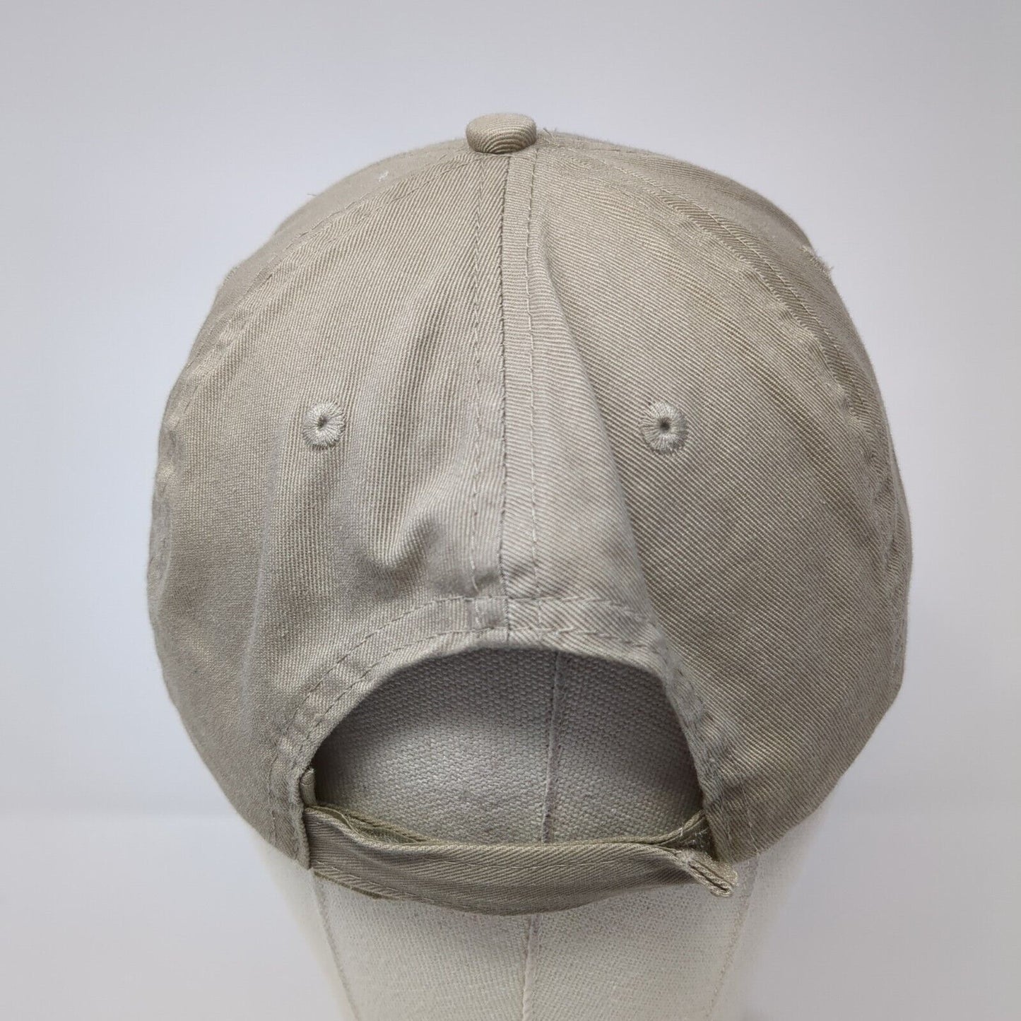 Calkins Plumbing Strapback Hat Tan One Size Adjustable Port & Company