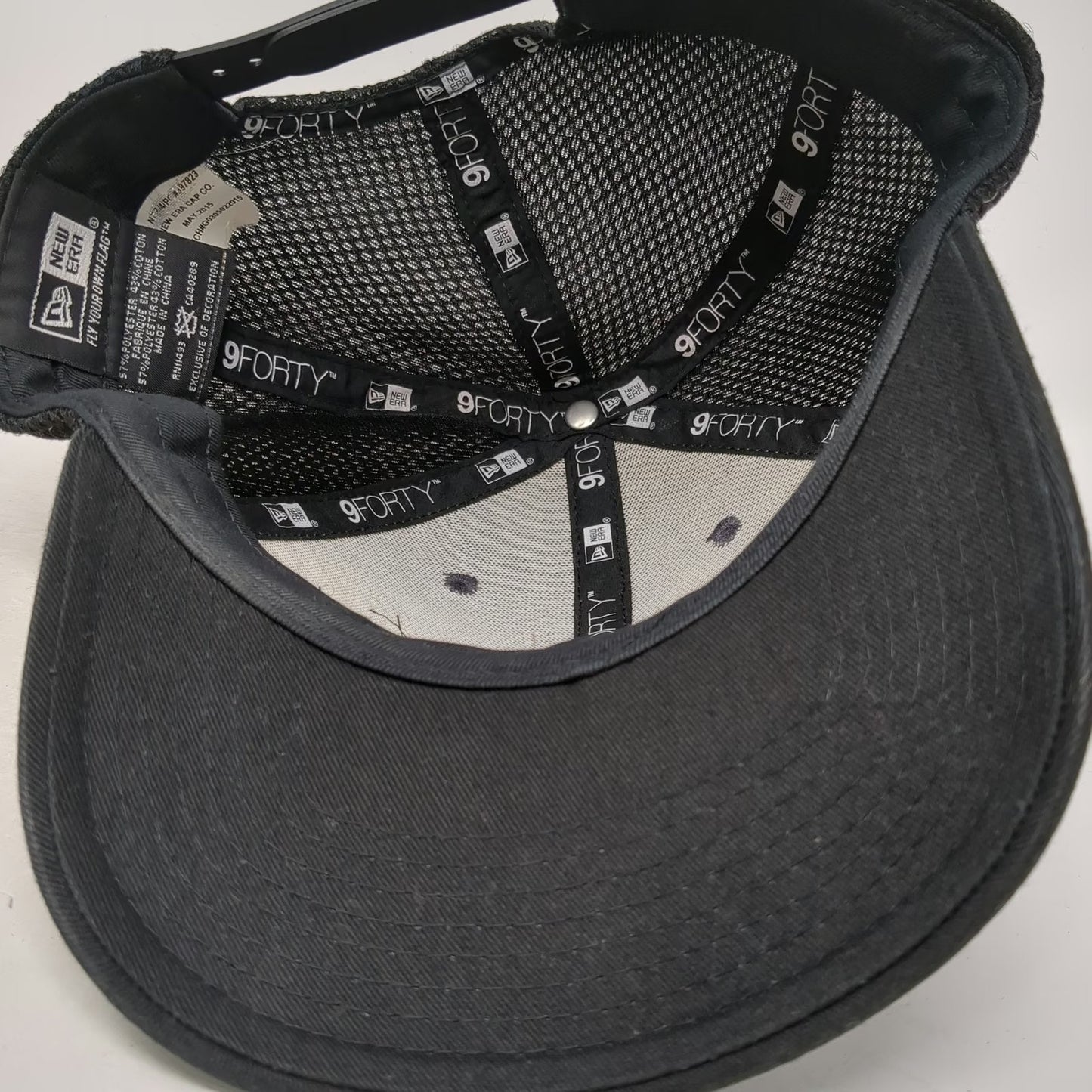 New Era Trucker Hat Black One Size OK 4WD Snapback Mesh Back Curved Bill