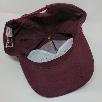 PSC Producers Supply Snapback Hat Red Burgundy OSFM Embroidered Otto