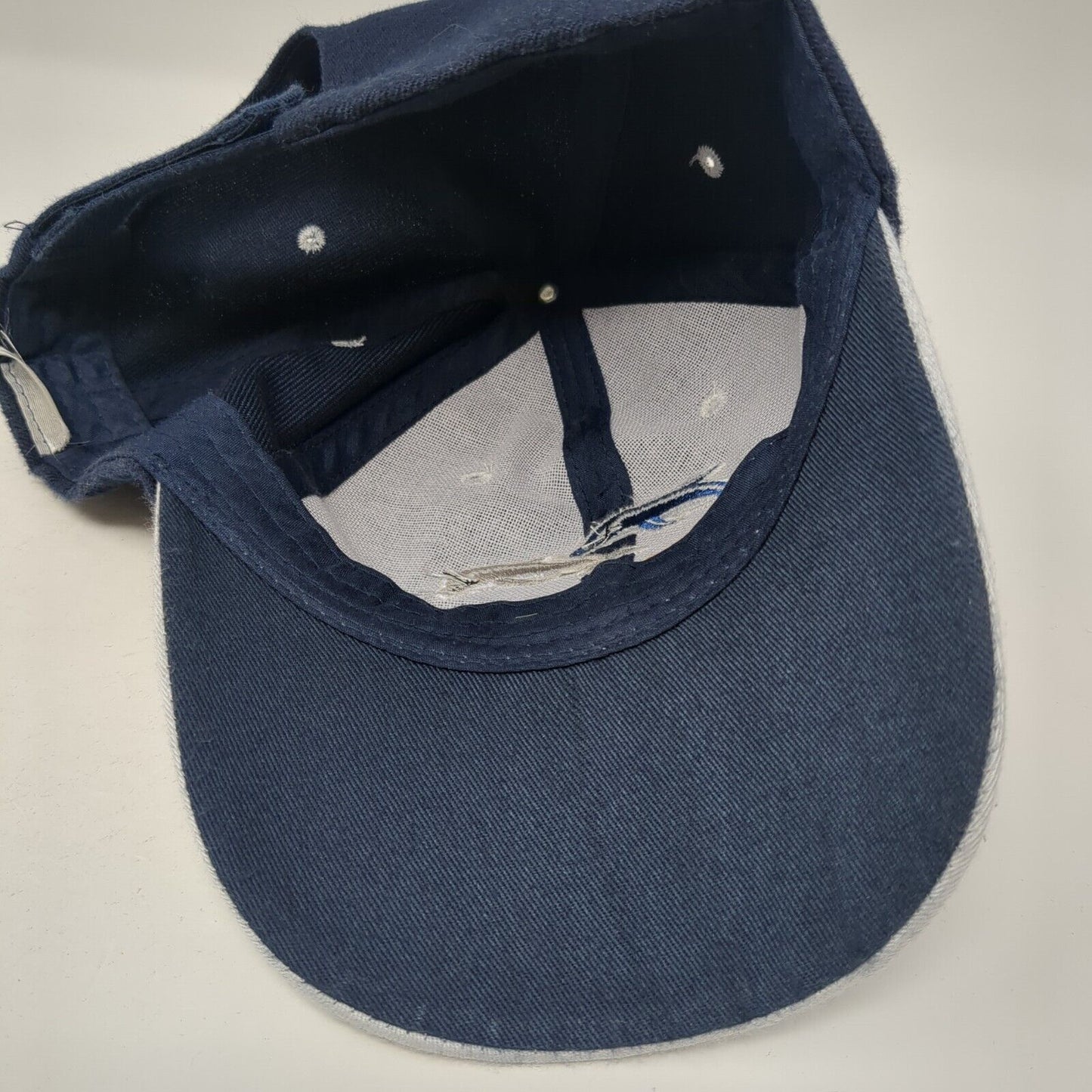 Florida Dolphins Strapback Hat Blue One Size Adjustable Embroidered