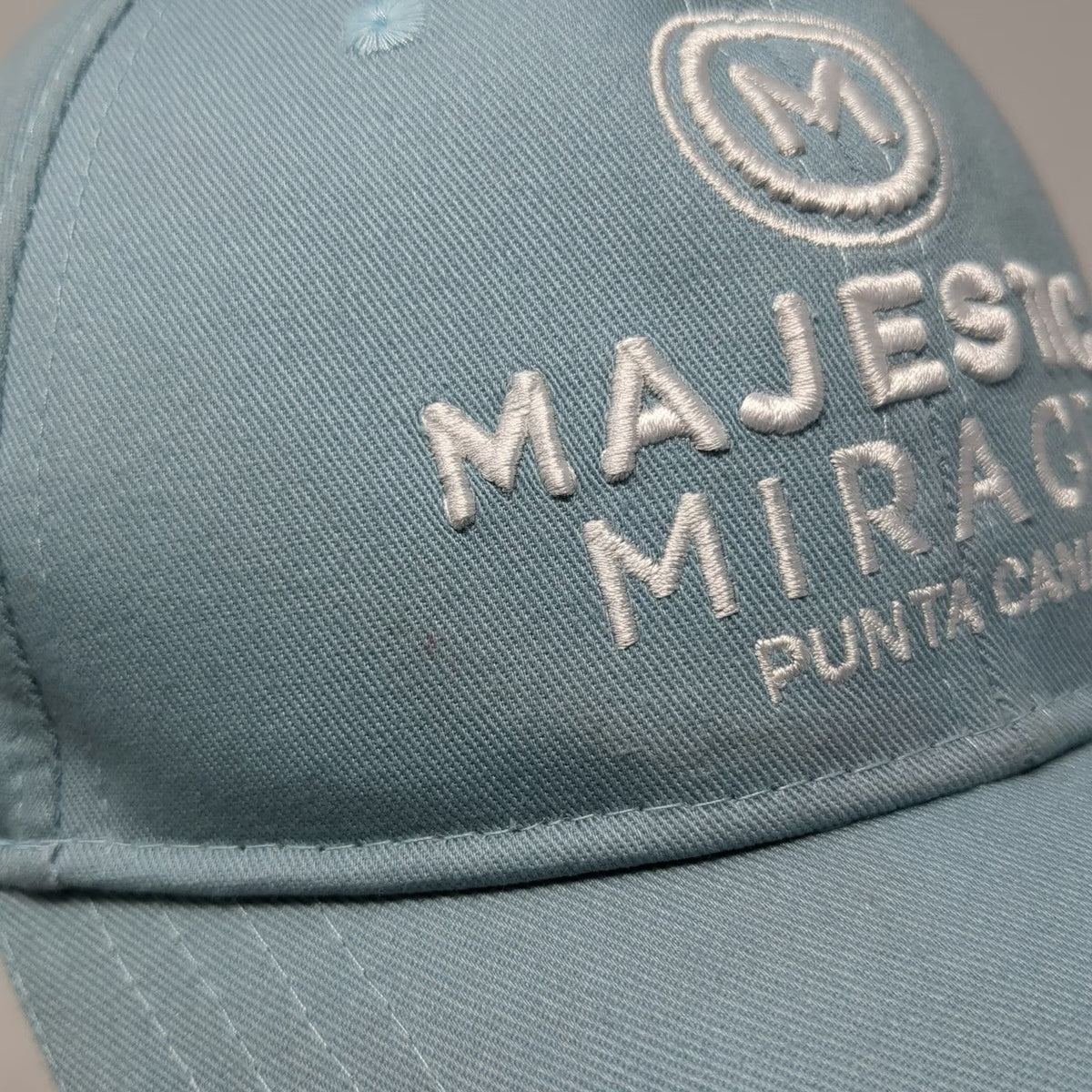 Majestic Mirage Punta Cana Resorts Blue One Size Baseball Cap Hat Slideback