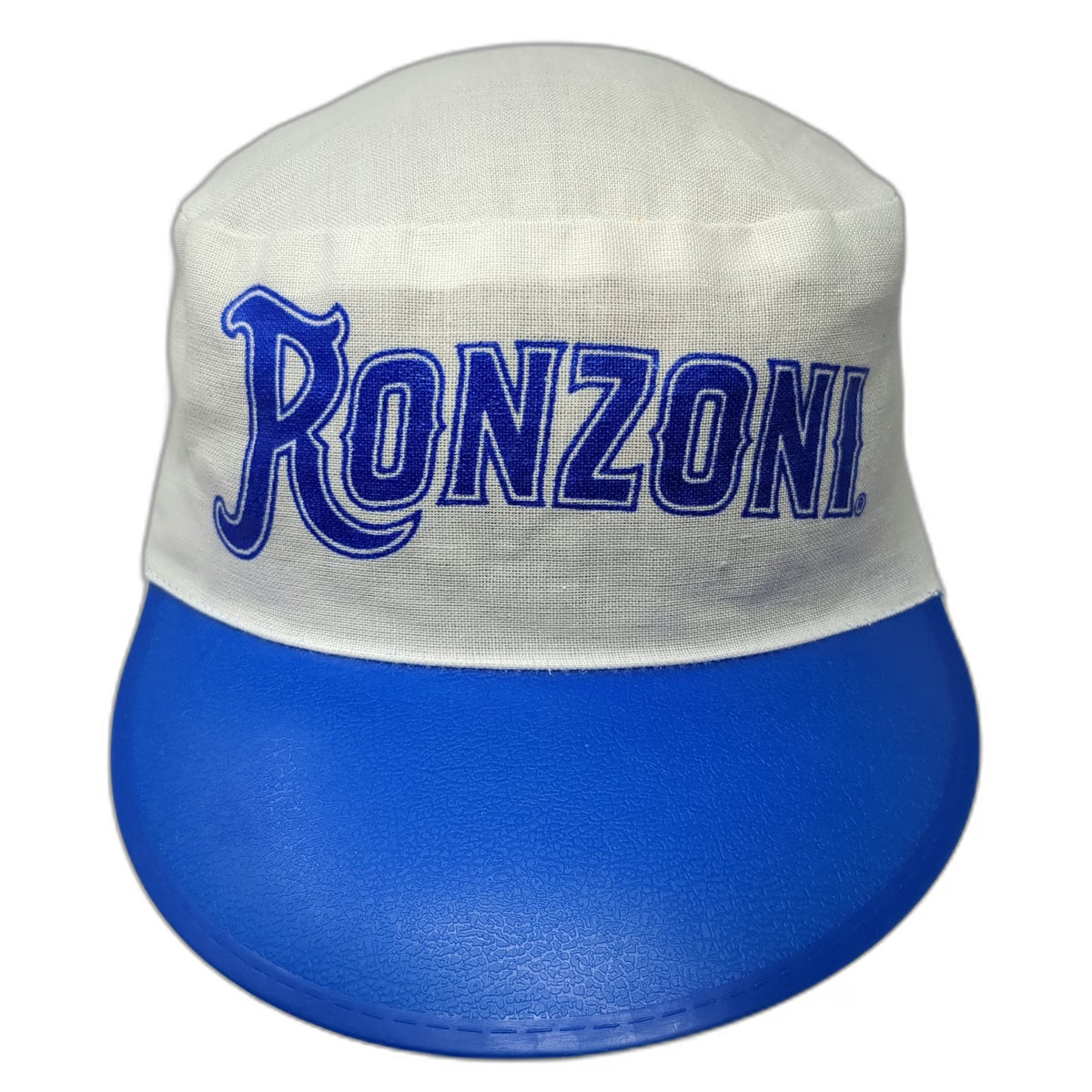 Ronzoni Army Cap White Blue One Size 1992 New York City Marathon Pasta Hat