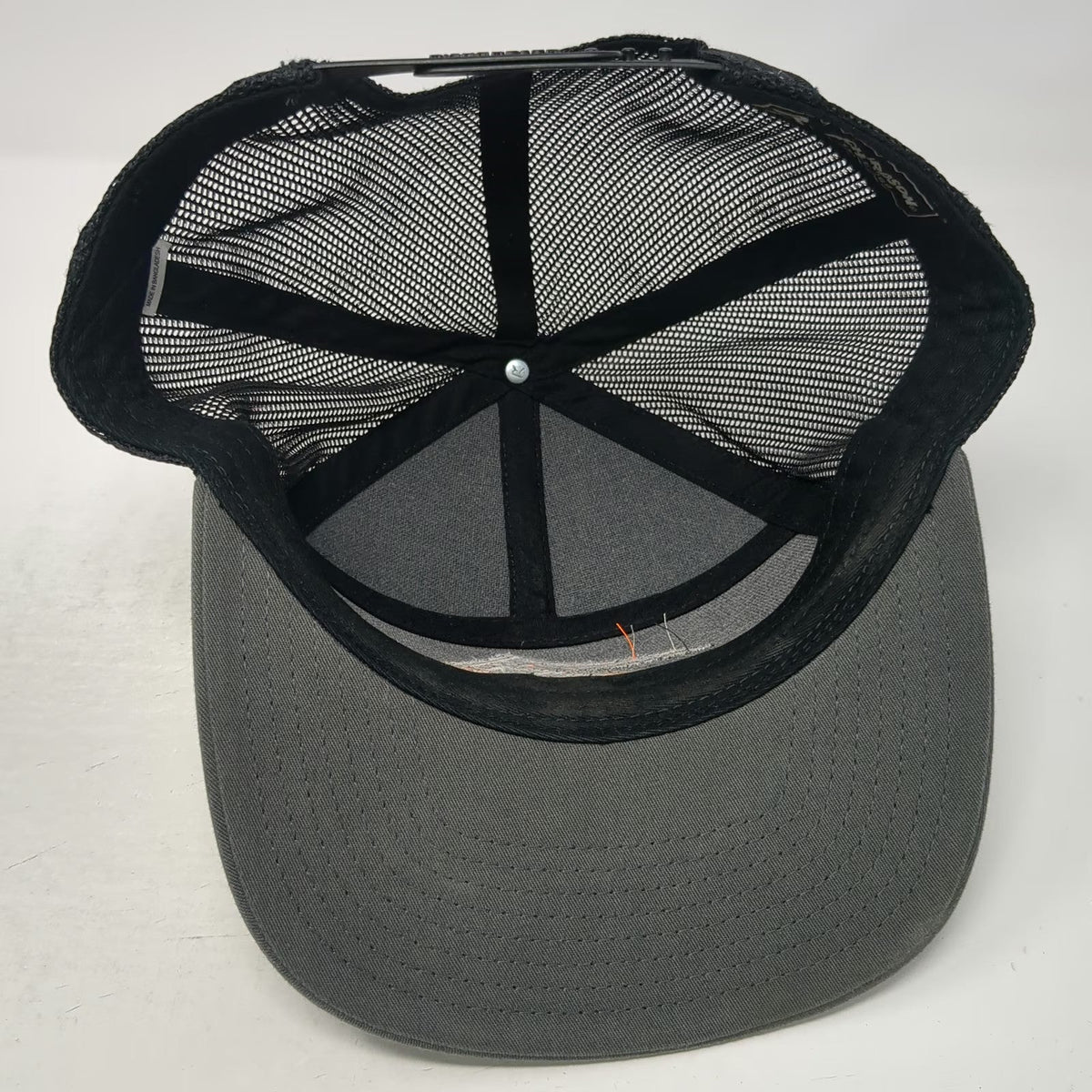 Richardson Trucker Hat Gray One Size Mesh Snapback Flat Brim Arborwear Logo