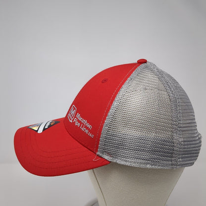Marathon Pipe Line LLC Snapback Trucker Hat Red One Size SPF 50 Pukka