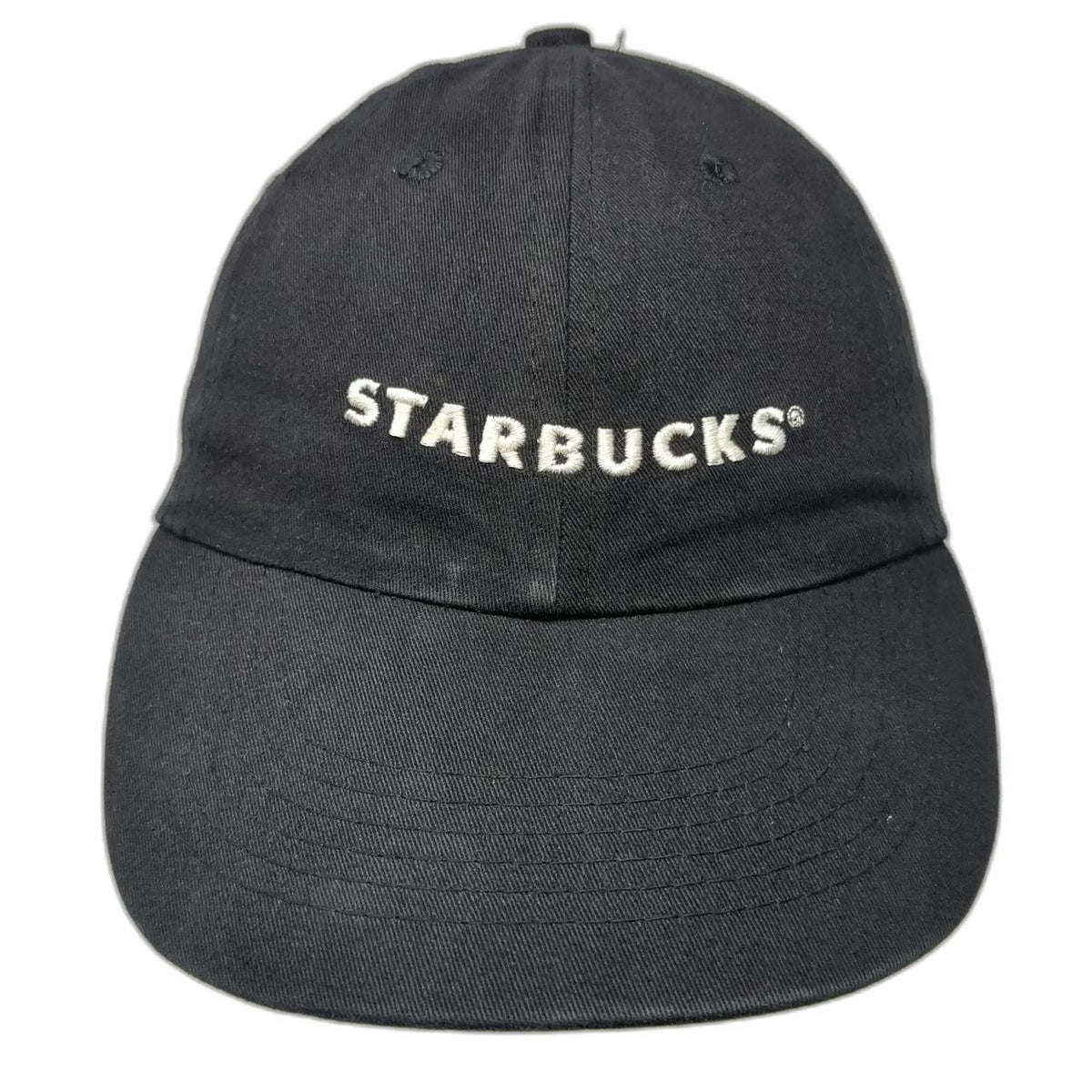 Starbucks Baseball Cap Black One Size Strapback Embroidered Logo Adjustable Hat