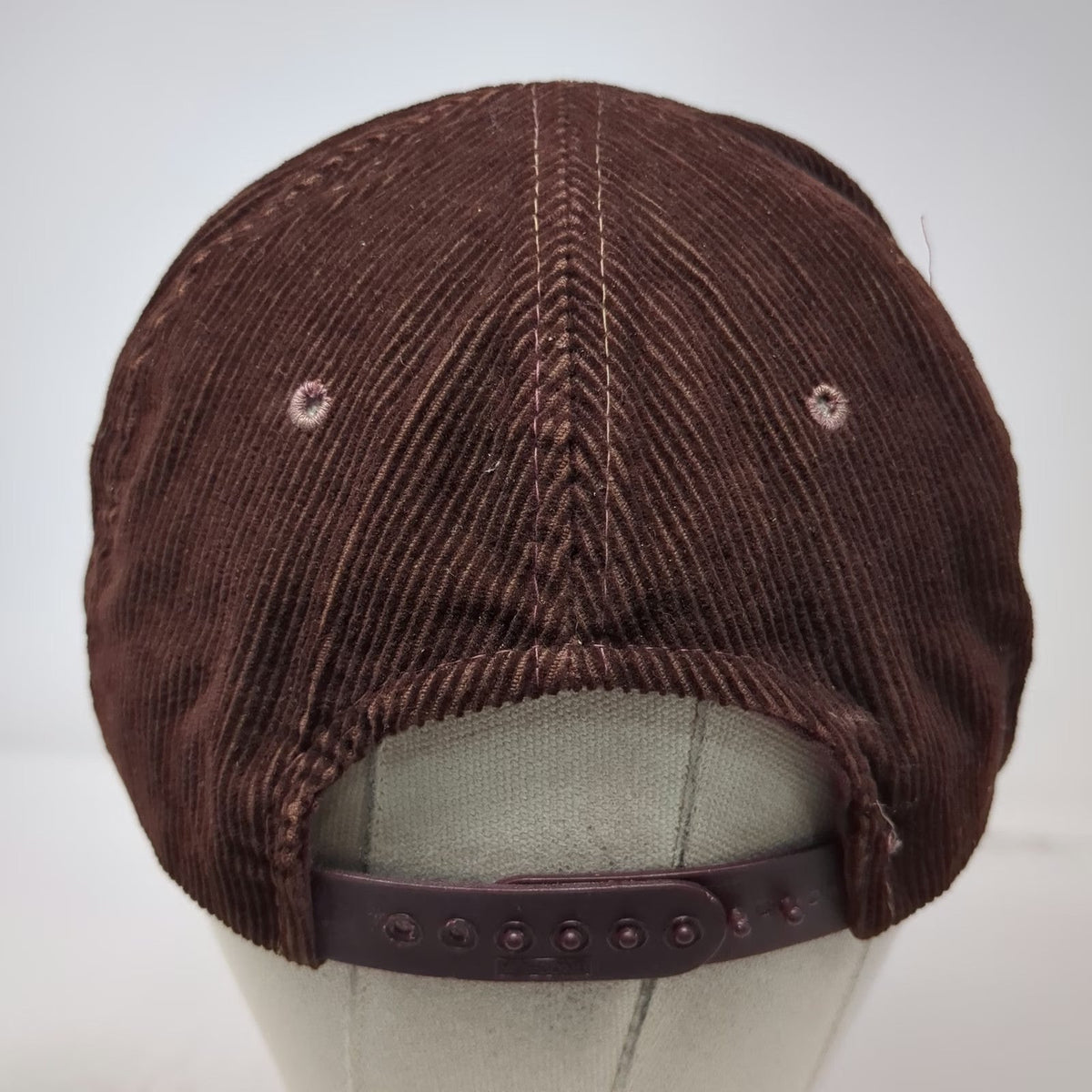 Weiser River Soil Conservation Dist Brown 5 Panel Hat One Size Corduroy Snapback